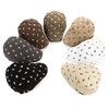Men Women Cotton Grid Beret Cap Newsboy Adjustable Cabbie Hat
