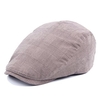 Men Women Cotton Grid Casual Beret Cap Newsboy Adjustable Golf Cabbie Hat