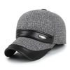 Men Women Cotton Leather Earflap Earmuffs Baseball Cap Adjustable Golf Outdoor Hat