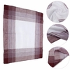 Men Women Cotton Plaid Pocket Square Hanky Handkerchief