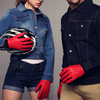 Men Women Couple Windproof Driving Gloves Coral Fleece Linen Cycling Bike Outdoor Mittens