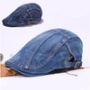 Men Women Cowboy Hat Peaked Cap Beret Forward Flat Cap