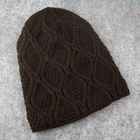 Men Women Crochet Winter Thick Knitted Casual Baggy Slouchy Casual Beanies Hat