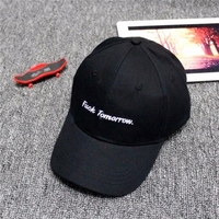 Men Women Curved Hat Letter Visor Hip Hop Strapback Adjustable Baseball Cap