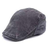 Men Women Denim Jeans Newsboy Beret Hat Outdoor Sport Golf Adjustable Buckle Cabbie Cap