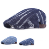 Men Women Denim Washed Beret Hat Outdoor Sport Golf Adjustable Buckle Cabbie Newsboy Cap