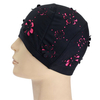 Men Women Durable Stretch Swim Caps Polyester Swimming Swim Bathing Hat