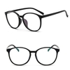 Men Women Eyeglasses Clear Plain Lens Large Oval Plastic Frame Glasses