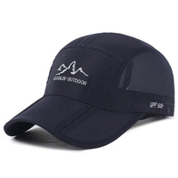 Men Women Foldable Quick-dry Thin Breathable Baseball Caps Adjustable Flat Outdoor Visors Hats