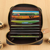 Men Women Genuine Leather Capacity Card Holder Portable Coin Bags