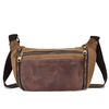 Men Women Genuine Leather Vintage Shoulder Bags Crossbody Bags