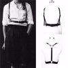 Men Women Handmade Leather Harness Adjustable Body Bondage Cage Waist Belt Strap