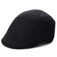 Men Women Herringbone Flat Cap Peaked Racing Hat Beret Country Golf Newsboy Cap