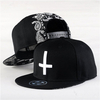 Men Women Hip Hop Baseball Flat Bill Hats Snapback Hip-Hop Adjustable Canvas Cap