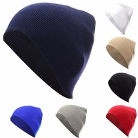 Men Women Hip-Hop Wool Knitted Ski Skull Cap Warm Winter Cuff Beanie Hat