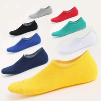 Men Women Invisible Silicone Breathable Cotton Short Ankle Socks