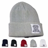 Men Women Knit Baggy Beanies Ski Hat Letter Elastic Hip Hop Cap