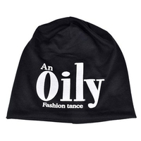 Men Women Knitted Pocket Oily Print Letter Hip-Hop Hat