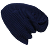 Men Women Knitted Slouch Beanie Hat Hole Elastic Outdoor Pure Color Cap