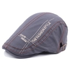 Men Women Letter Embroidery Fashion Beret Hat Casual Forward Sunshade Adjustable Hat