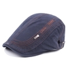 Men Women Letter Embroidery Iron Label Beret Hat Casual Forward Fashion Hat