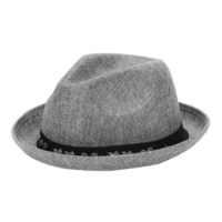 Men Women Linen Jazz Cap Wild Pure Color Beach Sun Cap Couple Panama Hat