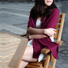 Men Women Long Solid Color Wool Knitted Scarf Multicolor Optional Shawl