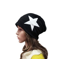 Men Women Lover Knitted Crochet Beanie Hat Winter Cotton Blend Star Ski Baggy Cap