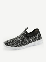 Men Women Lover Mesh Breathable Pattern Slip On Outdoor Casual Sport Running Shoes