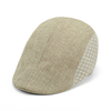 Men Women Mesh Linen Beret Cap Outdoor Sports Golf Cabbie Peaked Hats