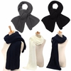 Men Women Metro Knit Pure Colors Scarf Warm Winter Smart Long Scarves