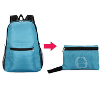 Men Women Nylon Waterproof Backpack Foldable Bag Shoulder Bag