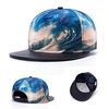 Men Women Ocean Pattern Snapback Adjustable Baseball Cap Hip Hop hat