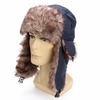 Men Women Outdoor Ski Winter Cap Warm Russian Faux Fur Hat