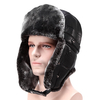 Men Women Outdoor Snow Earmuffs Lei Feng Cap Flat Snow Thick Hats
