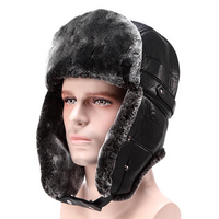 Men Women Outdoor Snow Earmuffs Lei Feng Cap Flat Snow Thick Hats