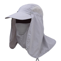Men Women Outdoors Gardening Quick-drying Baseball Cap Neck Face Protection Visor Wind Sand Sun Hat
