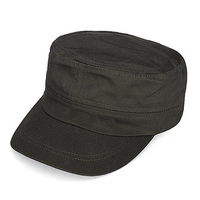 Men Women Plain Flat Outdoor Military Cap Wide Brim Sunshade Hat