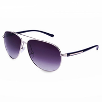 Men Women Polarized Lens Sunglasses Goggles Metal Frame Mirrored Glasses