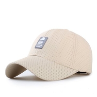 Men Women Polyester Quick Dry Hole Baseball Cap Breathable Adjustable Outdoor Sport Hats