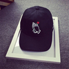 Men Women Rose Black Baseball Cap Adjustable Snapback Sport Hip-Hop Dance Hat