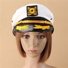 Men Women Sailor Captain Yacht Adjustable Snapback Cap Boat Party Hat