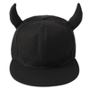 Men Women Snapback adjustable Baseball Cap Hip Hop Hat Black Devil Horns