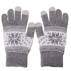 Men Women Snowflake Warm Touch Screen Knit Stretch Gloves Full Finger Mittens