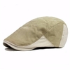 Men Women Stripe Cotton Ivy Beret Cap Newsboy Cabbie Gatsby Golf Driving Hat