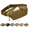 Men Women Tactical Mobile Music Pockets Waterproof Waist Bag Capacity Running Hiking Shoulder Bag