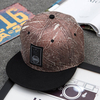 Men Women Unisex Maple Leaf Baseball Cap Flat Bill Paisley Hippie Snapback HipHop Hat