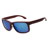 Men Women UV400 Protection Wooden Artificial Sunglasses Mirrored Mercury Lens Glasses