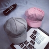 Men Women Vintage Corduroy Octagonal Cap Thick Warm Painter Hat