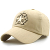 Men Women Vintage Cotton Baseball Cap Adjustable Star Embroidery Golf Snapback Hat
